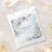 パーティーほこりっぽい青い水色のアイボリー花離れの花 フェイバーバッグ (クリップ留めされた状態)