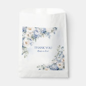 パーティーほこりっぽい青い水色のアイボリー花離れの花 フェイバーバッグ (正面)