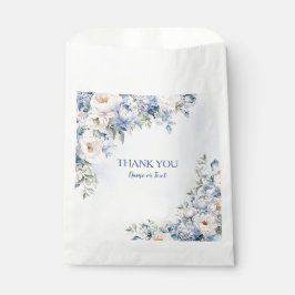 パーティーほこりっぽい青い水色のアイボリー花離れの花 フェイバーバッグ