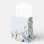 パーティーほこりっぽい青い水色のアイボリー花離れの花 フェイバーボックス (オープン)