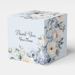 パーティーほこりっぽい青い水色のアイボリー花離れの花 フェイバーボックス