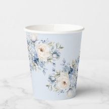 パーティーほこりっぽい青い水色のアイボリー花離れの花