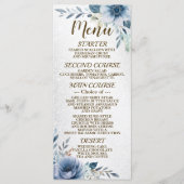 パーティーほこりっぽい青い水色の花シルバーシャイニー メニュー (正面)