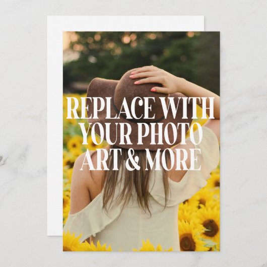 パーティーまたはイベント招待状 招待状 (正面/裏面)