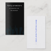 パーティーまたはクラブスタイルの名刺 名刺 (正面/裏面)