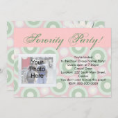 パーティーまたはラッシュ招待状 招待状 (正面/裏面)