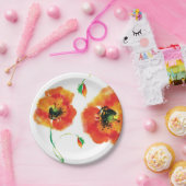 パーティーまたはbbqのためのケシの紙皿 ペーパープレート (パーティー)