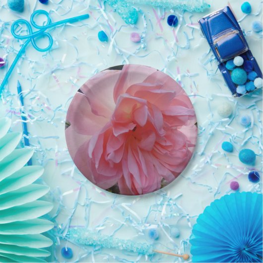 パーティーやイベントにぴったりなピンクのバラの紙皿, あなたのパーティーやイベントをより特別なものに ペーパープレート (パーティー)