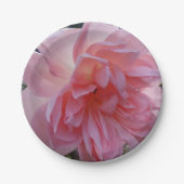 パーティーやイベントにぴったりなピンクのバラの紙皿, あなたのパーティーやイベントをより特別なものに ペーパープレート (正面)