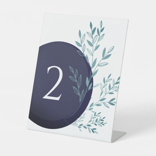 パーティーや結婚式のテーブル番号 台座サイン (正面)