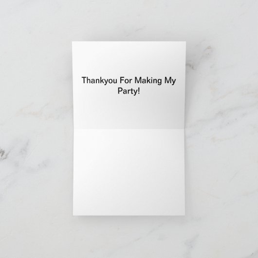 パーティーをありがとう サンキューカード (内部)