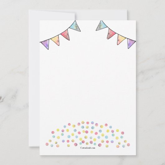 パーティーをしよう 招待状 (裏面)