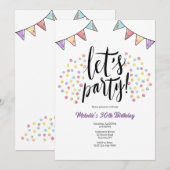 パーティーをしよう 招待状 (正面/裏面)