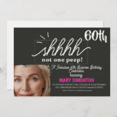 パーティーをしよう！素敵な60歳のサプライズ・パーティー 招待状 (正面/裏面)