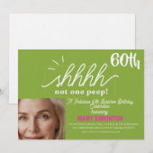 パーティーをしよう！素敵な60歳のサプライズ・パーティー 招待状 (正面/裏面)