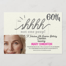 パーティーをしよう!素敵な60歳のサプライズ・パーティー 招待状
