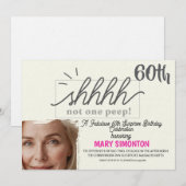 パーティーをしよう！素敵な60歳のサプライズ・パーティー 招待状 (正面/裏面)