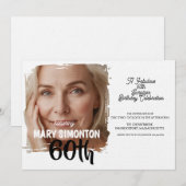 パーティーをしよう！素敵な60歳のサプライズ・パーティー 招待状 (正面/裏面)