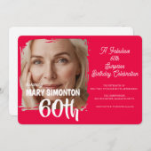 パーティーをしよう!素敵な60歳のサプライズ・パーティー 招待状 (正面/裏面)