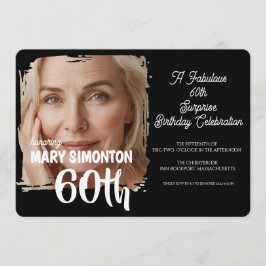パーティーをしよう！素敵な60歳のサプライズ・パーティー 招待状