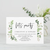 パーティーをしよう!結婚記念日のお祝い 招待状 (スタンド正面)