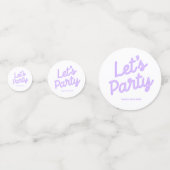 パーティーをカスタマイズしよう！オリジナルテーブルコンフェッティ「Let's Party」 コンフェッティ (正面)