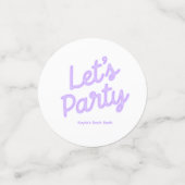 パーティーをカスタマイズしよう！オリジナルテーブルコンフェッティ「Let's Party」 コンフェッティ (スモール正面)