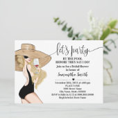 パーティーをプール別にブライダルシャワーする 招待状 (スタンド正面)