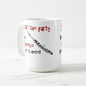 パーティーを始めて下さい- piccoloプレーヤーはここにいます! コーヒーマグカップ (正面左)