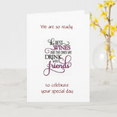 **パーティーを始めよう** 祝よ* カード (黄色い花)