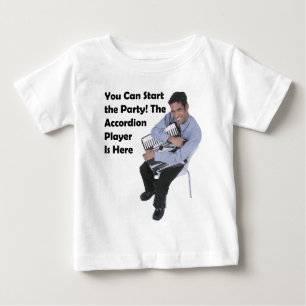 パーティーを始めることができます! (アコーディオン) ベビーTシャツ