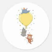 パーティーを持つ動物 ラウンドシール (正面)