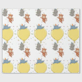 パーティーを持つ動物 ラッピングペーパー (フラット)