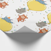 パーティーを持つ動物 ラッピングペーパー