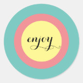 パーティーを楽しむためのステッカー&ラベル ラウンドシール (正面)