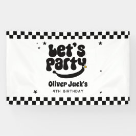 パーティーを楽しもう!ハッピー・デュード・バースデー 横断幕