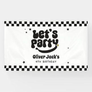 パーティーを楽しもう!ハッピー・デュード・バースデー 横断幕