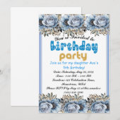 パーティーを楽しもう: 子供の誕生日パーティー招待状 招待状 (正面/裏面)