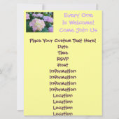 パーティーを構成して下さい! 招待状のジュエリーのパーティー! 花 招待状 (裏面)