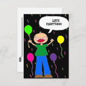 パーティーを許可します 招待状 (正面/裏面)