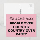 パーティーを通じて全国の人々に立ち向かう インビテーションポストカード (正面/裏面)