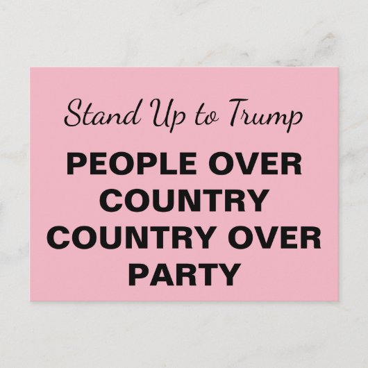 パーティーを通じて全国の人々に立ち向かう インビテーションポストカード (正面)