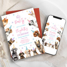 パーティーを開こう 犬のパピー パーティー 誕生日 招待状