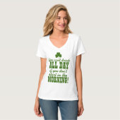 パーティーを飲むおもしろいなSt pattys day Tシャツ (正面フル)