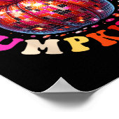 パーティーアットザパンプキンパッチディスコパンプキン秋Autu ポスター (角)