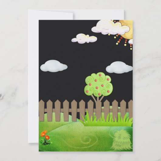 パーティーアットザファーム誕生日招待状 招待状 (裏面)