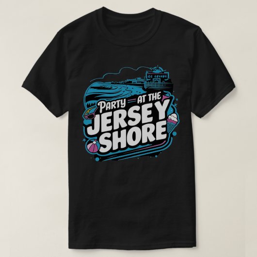 パーティーアットジャージーショア Tシャツ (デザイン正面)