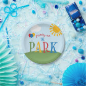 パーティーアットパークお誕生日ケーキプレート ペーパープレート (パーティー)