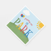 パーティーアットパーク誕生日ナプキンズ スタンダードランチョンナプキン (角)