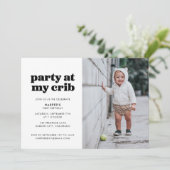 パーティーアットマイクリブ1歳の誕生日パーティー 招待状 (スタンド正面)